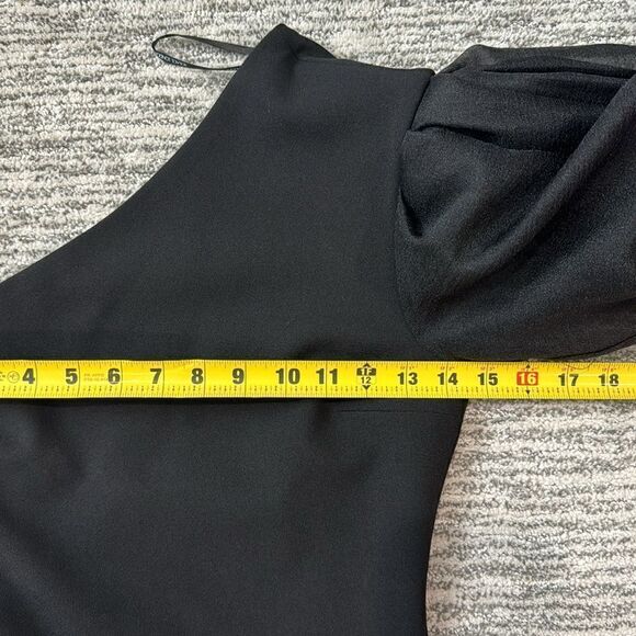 New Solace London Iona Black One Sleeve Mini Dress Size 4 - Picture 9 of 16